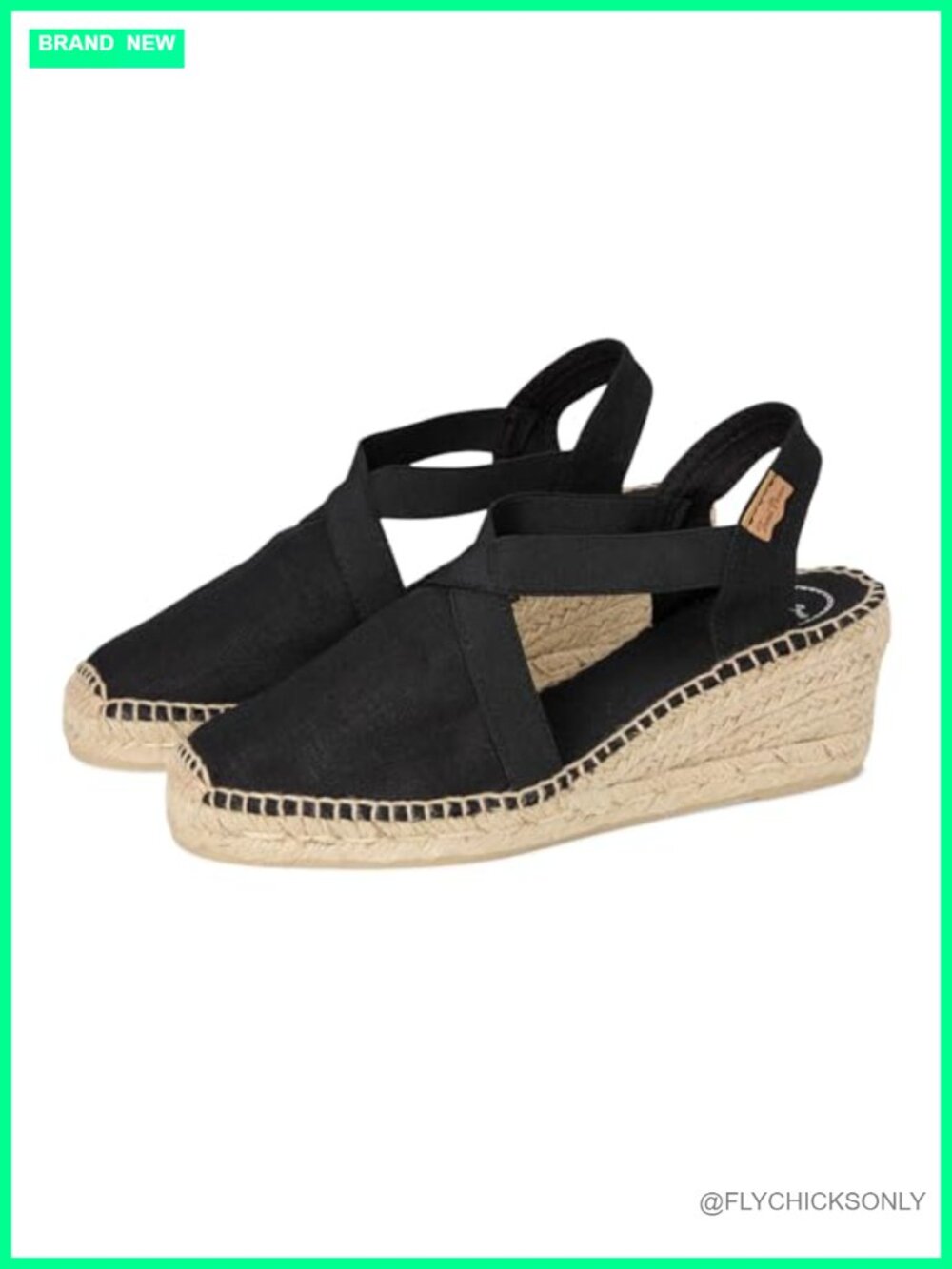 Linen Wedge Espadrilles Platform Pull-On Slingback Moc Toe